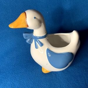 1987 Ganderville Goose Planter/Vase, Ceramic